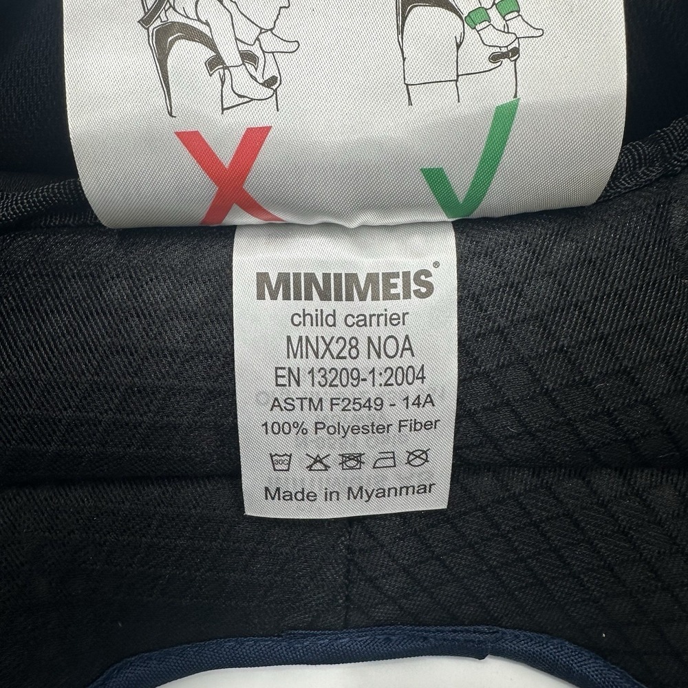 MiniMeis G4 Fold Baby/Toddler Child Shoulder Carrier Blue MNX28 - Picture 11 of 16